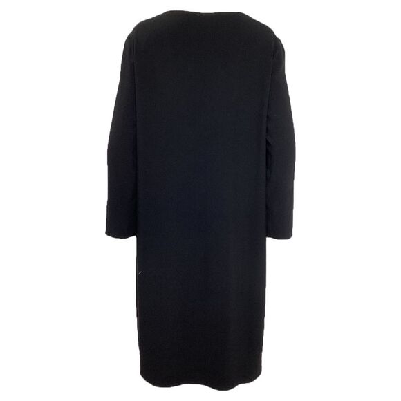 Pre Loved The Row Vintage Silk Shift Dress Women black Midi - Picture 7 of 8